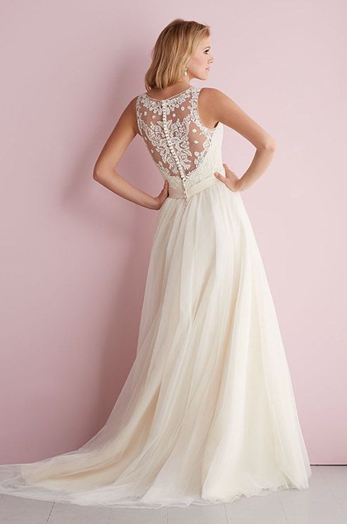 Wedding - Transparent back wedding dress by Allure Bridals