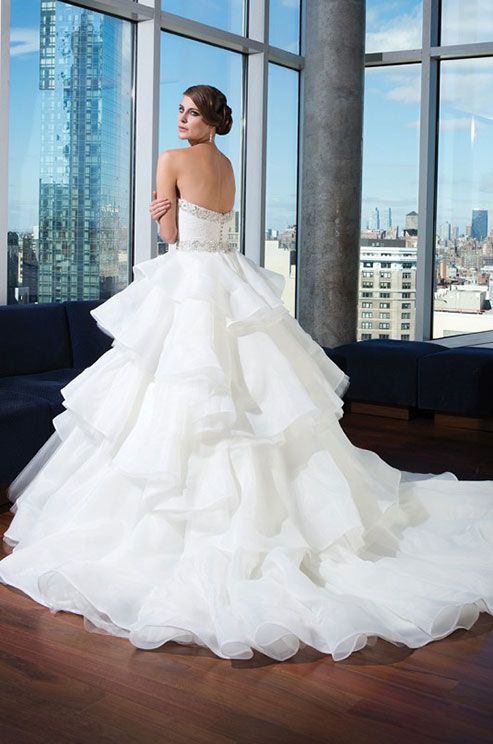 Wedding - Sophisticated sleeveless wedding gown by Justin Alexander