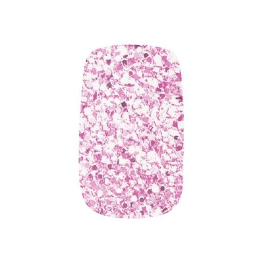 Hochzeit - Pink Glitter Nails Aufkleber