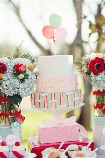 Hochzeit - Ballon-Kuchen-Deckel