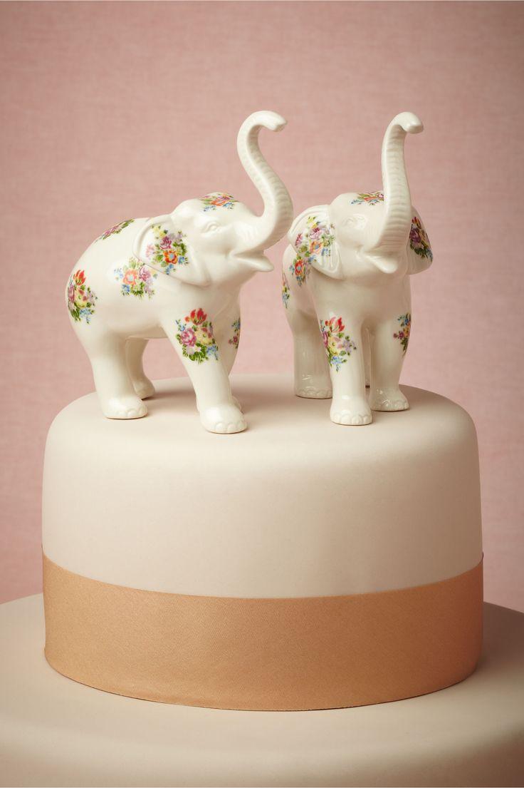 Wedding - Elephant Cake Toppers! Bhldn.com 