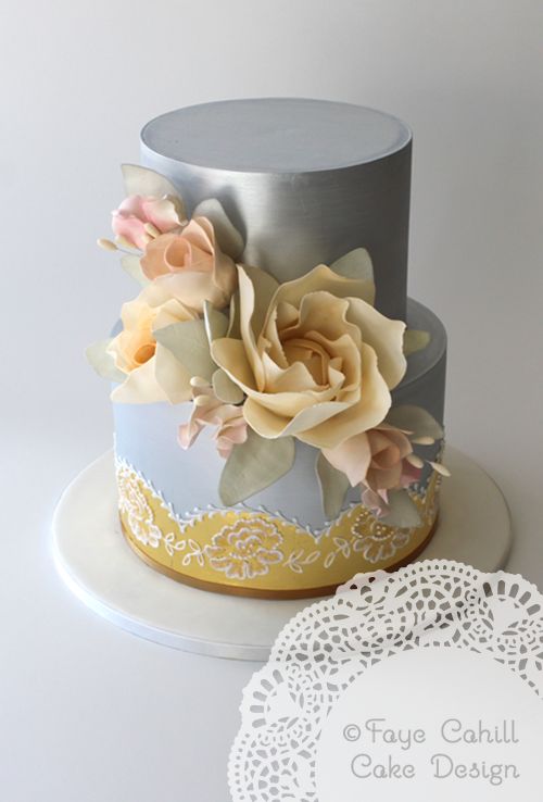 Mariage - Faye Cahill conception de gâteau