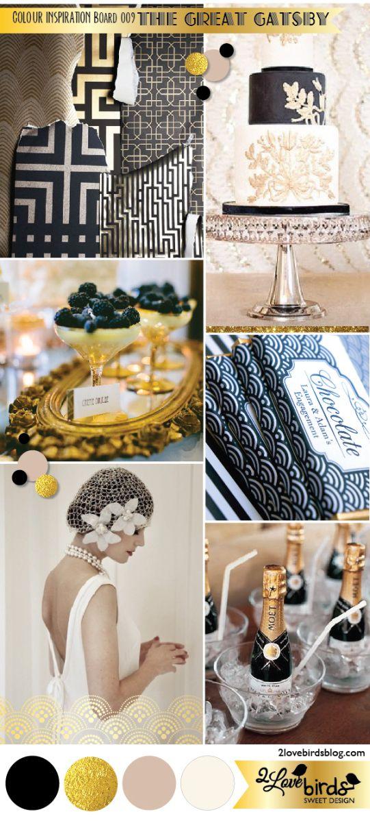 Wedding - The Great Gatsby Color Board 