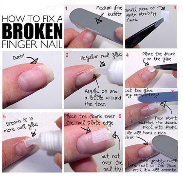 Hochzeit - Schnelle und einfache DIY-Methoden für Fixing gerissen oder gebrochen Fingernägel - DIY & ...
