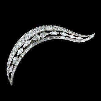 Hochzeit - Ein Platin-und Diamant-Haarspange
