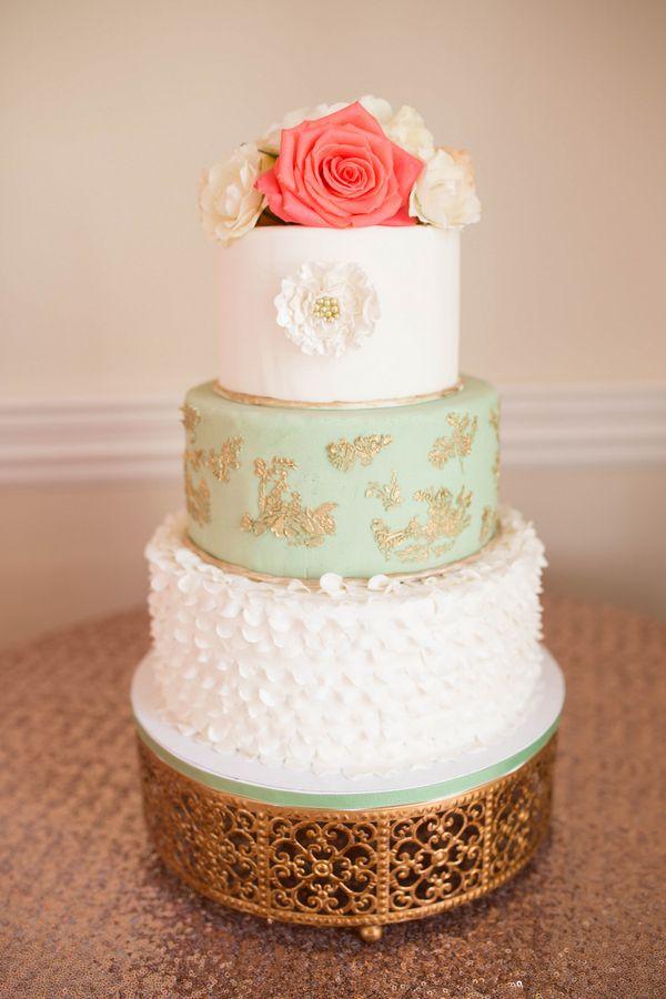 Wedding - Modern & Elegant Mint, Coral, Blush, And Gold