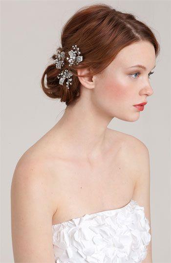 Hochzeit - Nina 'Gwenyth' Crystal Hair Pins