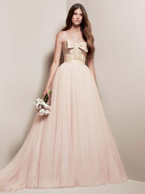 Wedding - Blush Wedding Dress From David's Bridal 