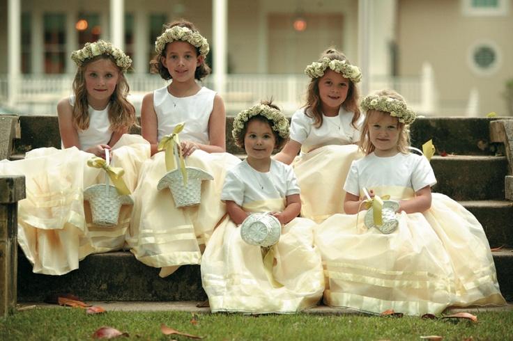 Wedding - Ivory white dresses for the cute flower girls
