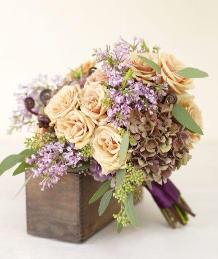 زفاف - زهور الزفاف الأرجواني
