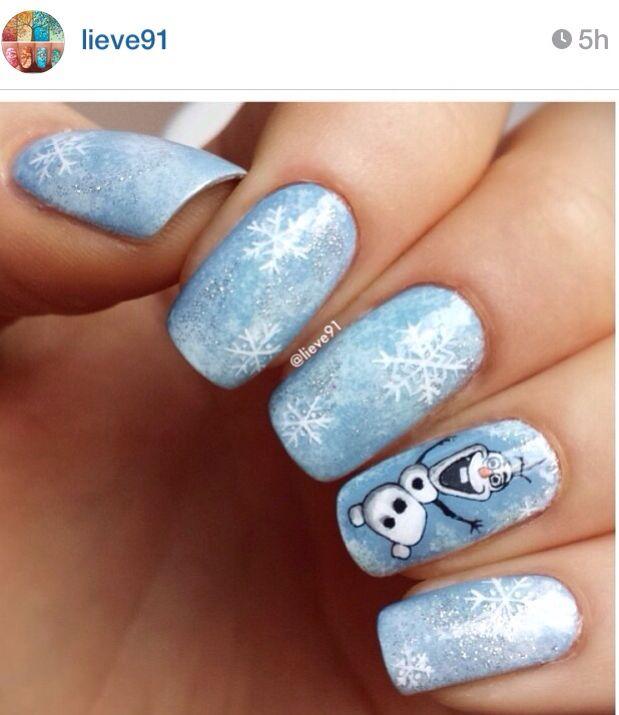 Mariage - Frozen Olaf Nails
