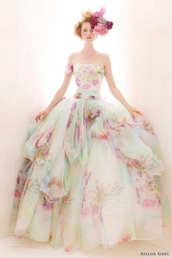 Satin bridal dresses 2014