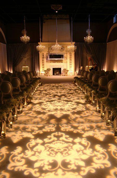 Wedding - A Lighted Isle Runner. So Stunning!