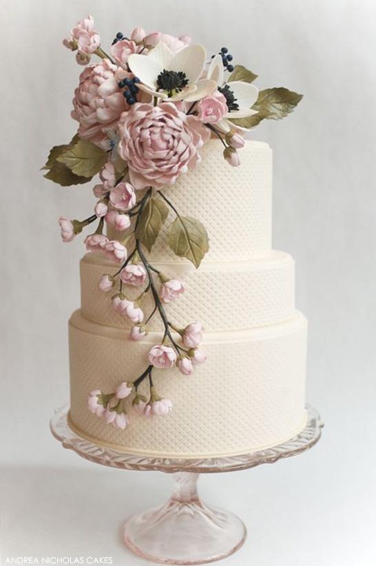 زفاف - Blushing_flower_cake.jpg (546 × 822)