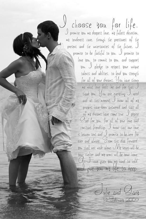Wedding - Vow; Literally Gave Me Chills. 