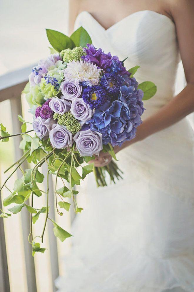 Wedding - Purple Wedding Bouquet for the Bride