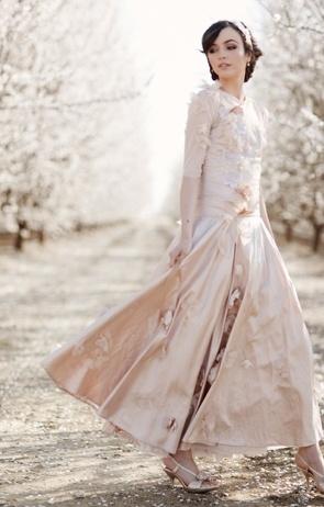 Wedding - Pink Claire Pettibone Dress 