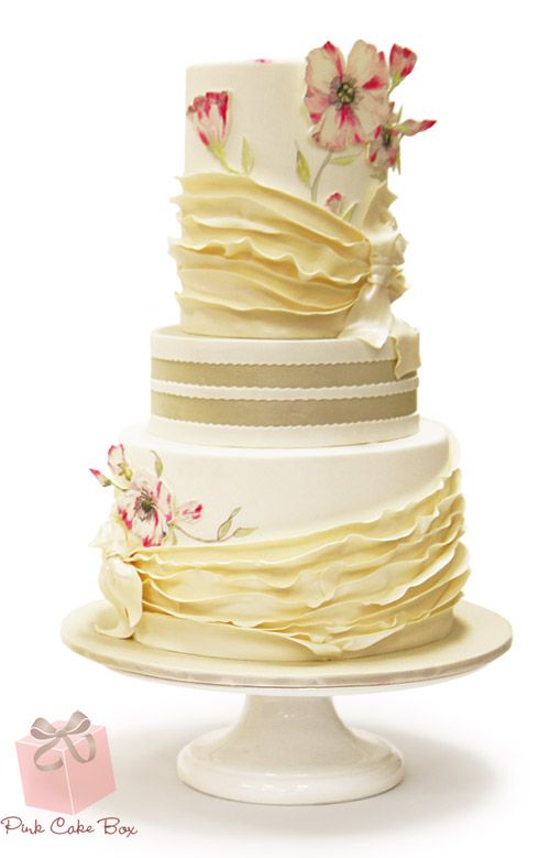 Wedding - Save Vs Splurge Wedding Cake » Spring Wedding Cakes