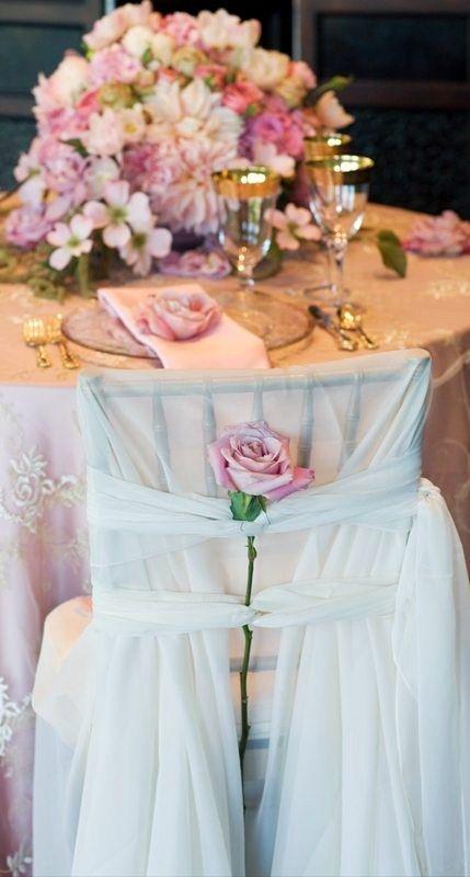 زفاف - Tablescape ● كرسي ديكور