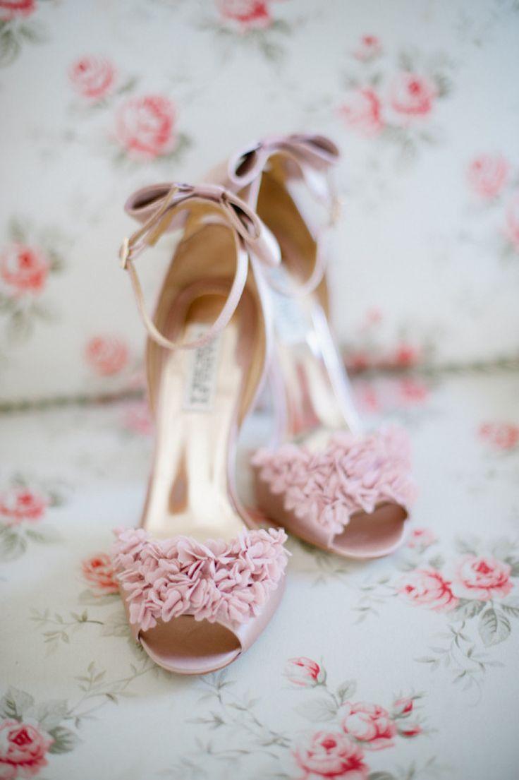 زفاف - ضوء الوردي أحذية الزفاف