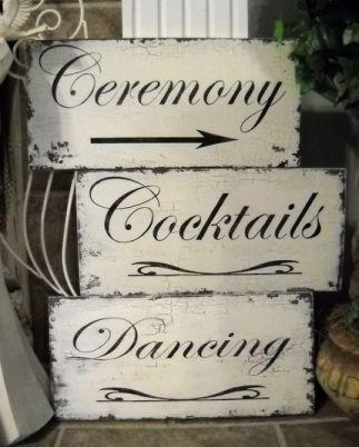 Wedding - Shabby Chic Wedding Signs
