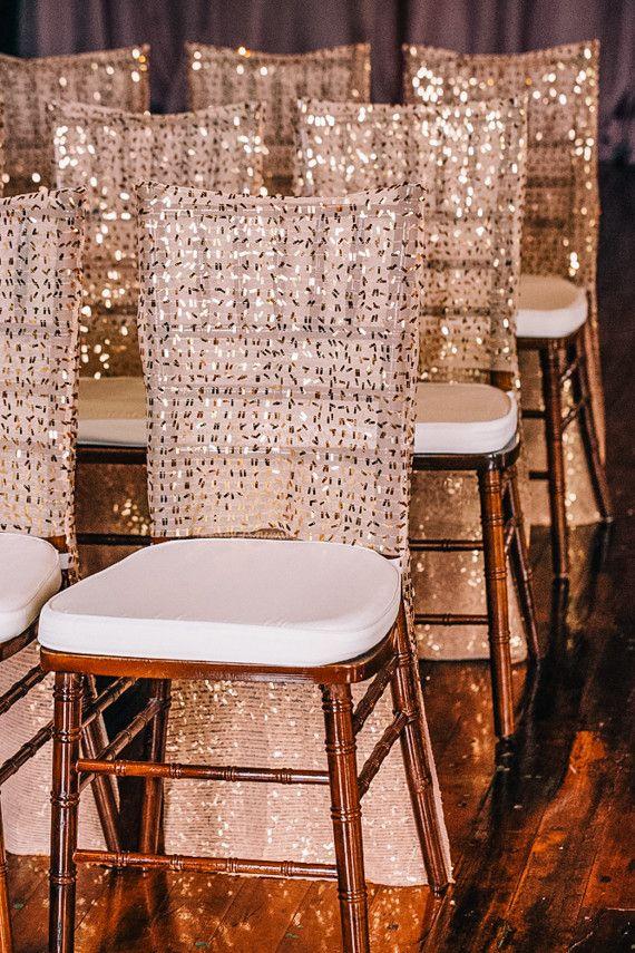 Mariage - Sequin Chivari housses de chaise