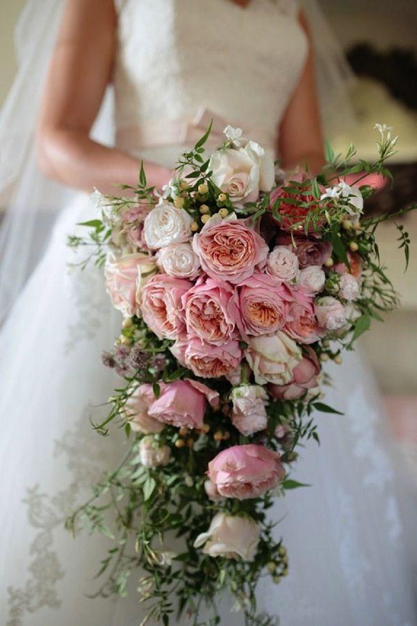 Wedding - 20 Stunning Cascading Bouquets & Expert Tips From Florists