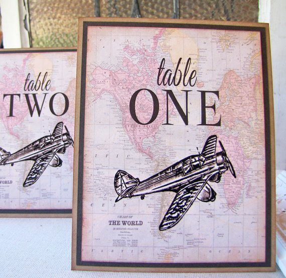 Wedding - Let's Fly Away Together! Travel Theme Wedding Ideas!