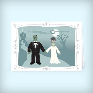 زفاف - السيد فرانكنشتاين الزفاف دعوة