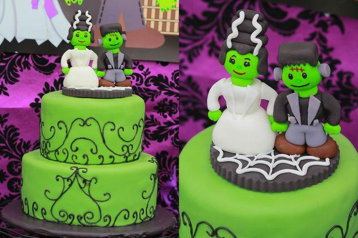 Mariage - Monstre de Frankenstein gâteau de mariage