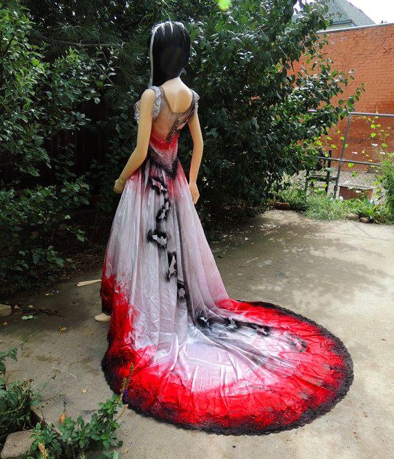Wedding - Blood Drenched Aristocratic Vampire Countess Gown