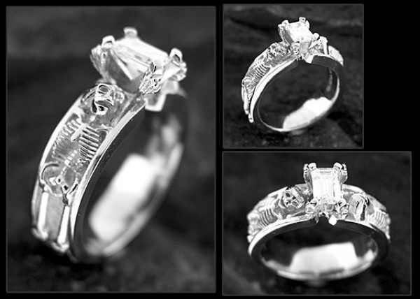 Wedding - Skeleton Engagement Ring. Must Have!!!! 