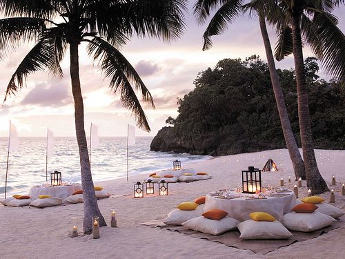 Hochzeit - Laternen auf Thai Strand