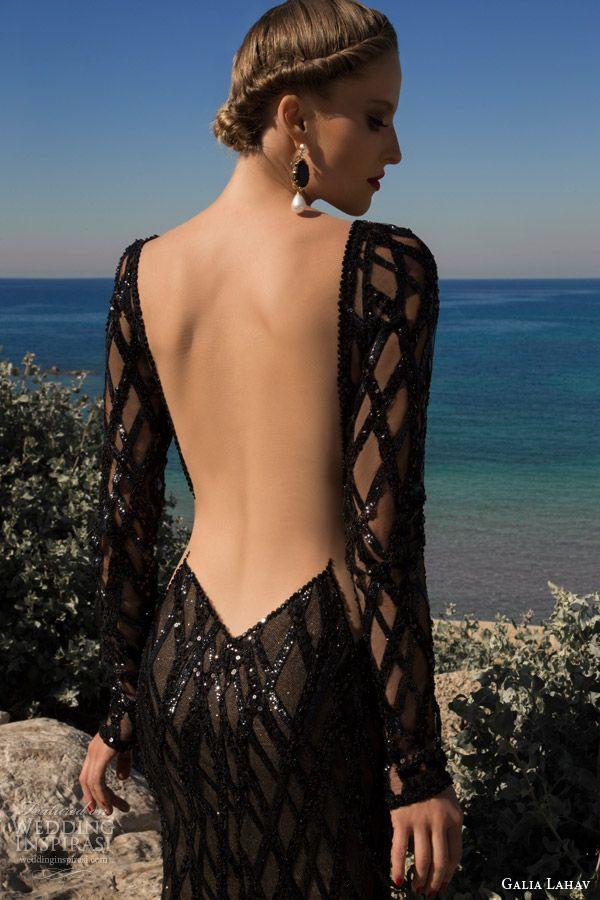 Wedding - Low back black illusion dress for a gorgeous look