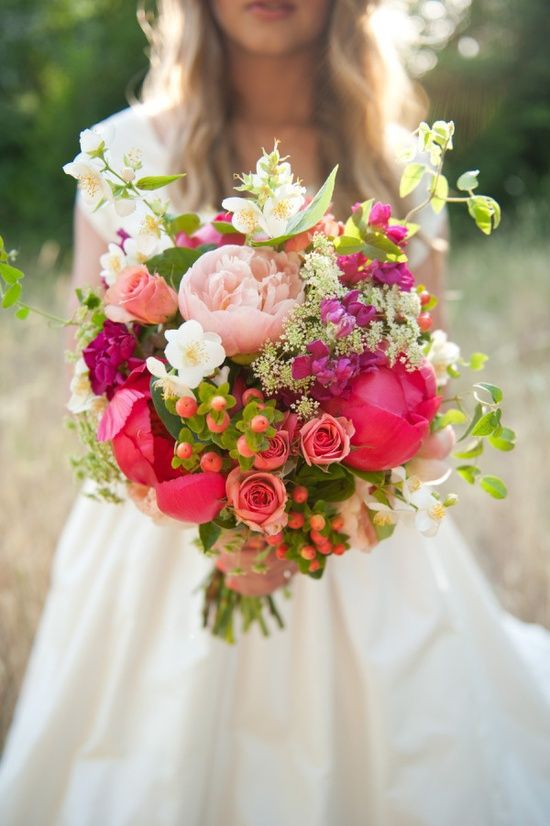 Wedding - Refreshing pink and white wedding bouquet