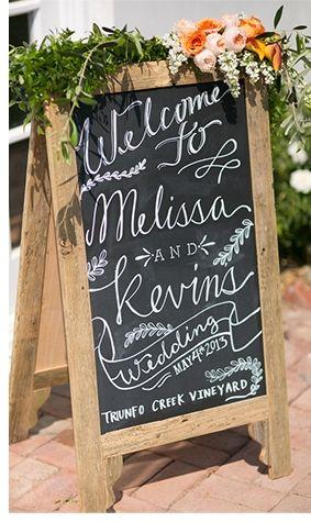 Wedding - Chalkboard Welcome Sign 