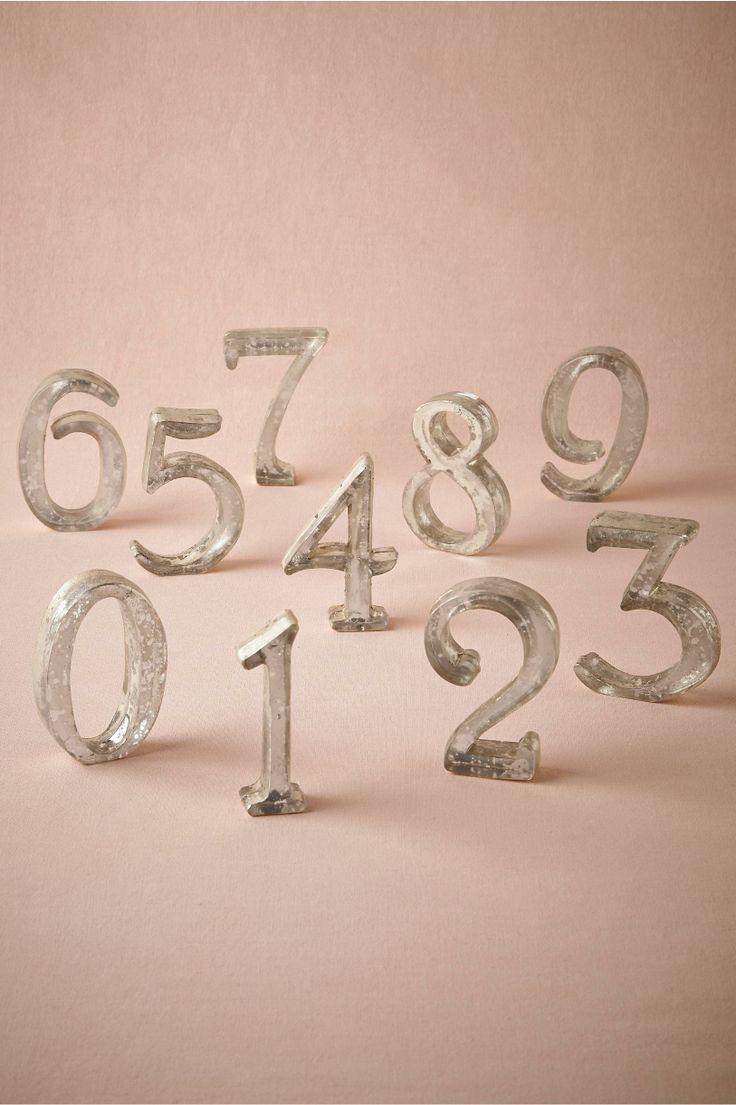 Wedding - Mercury Glass Table Numbers