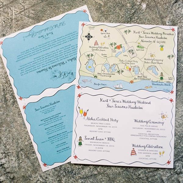 Mariage - Invitations Tropical et papeterie