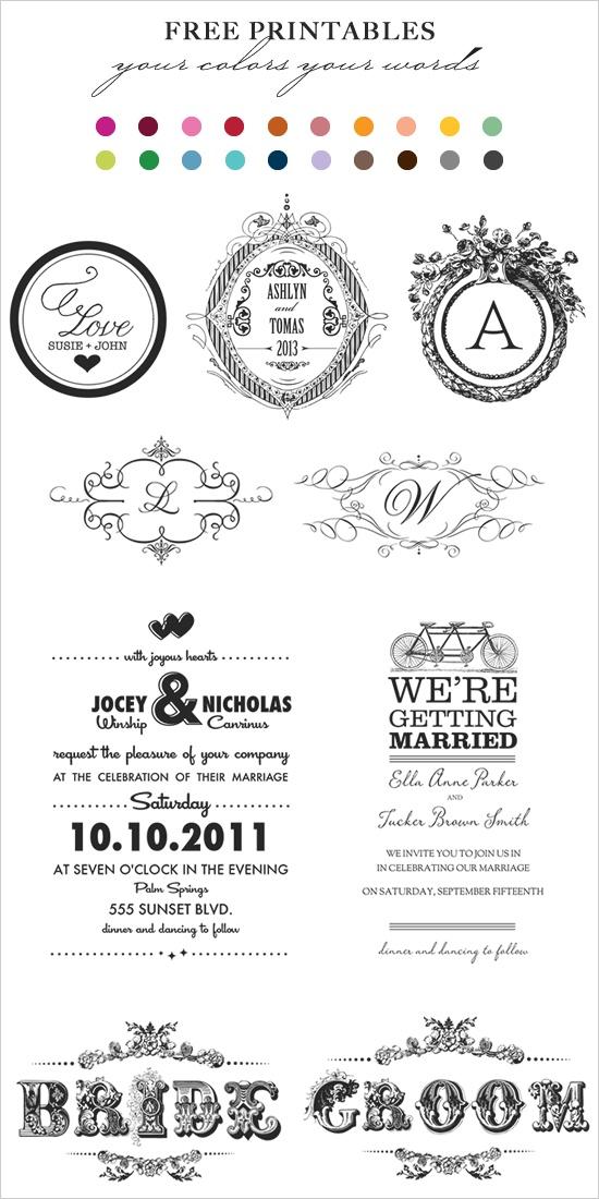 Wedding - Top 10 Free Printables