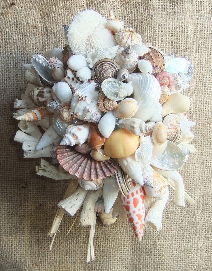 Wedding - Amazing wedding bouquet decorated with seashells