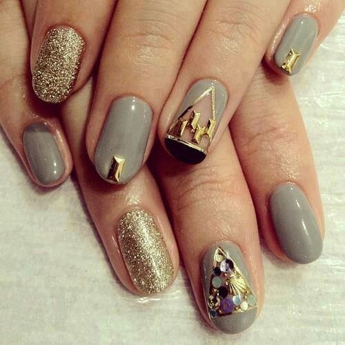 Wedding - Art Deco Disco Nails 