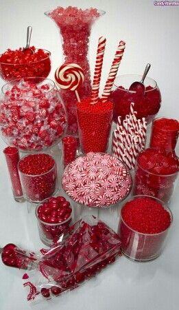 زفاف - حلوى حمراء