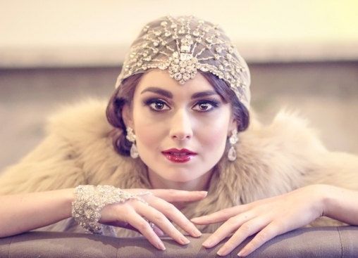 Wedding - Vaudeville - Art Deco Bohemian Crystal Headpiece