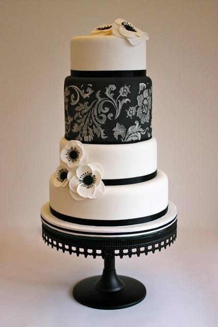 Black and white wedding schwarz weià kuchen #2051145 weddbook