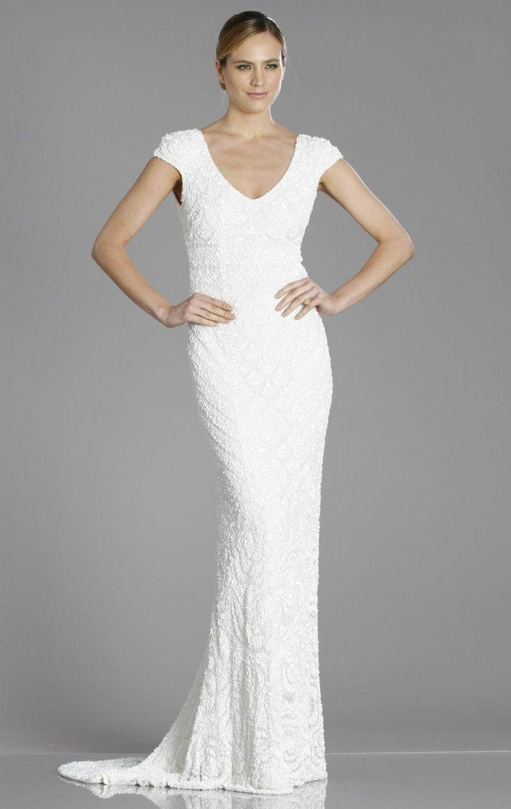 Wedding - Short Sleeved Gown By Theia Bridal