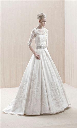 زفاف - طويلة الأكمام فستان الزفاف