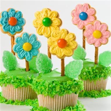 Hochzeit - Blume Cupcakes