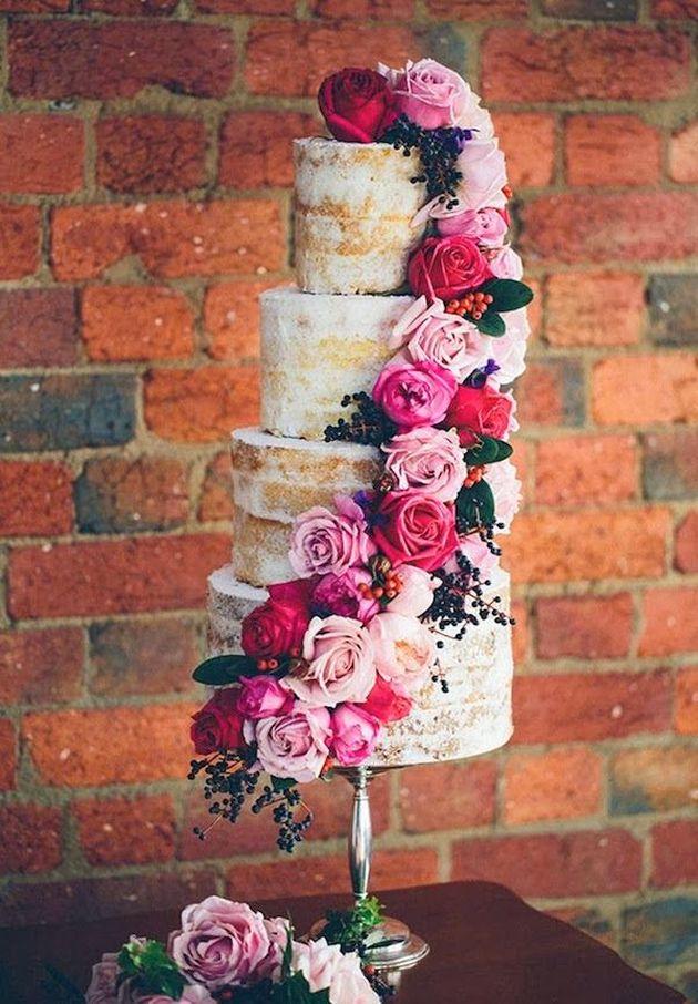 Wedding - Three-Tiered And Trendy; Chic Wedding Cakes For 2014