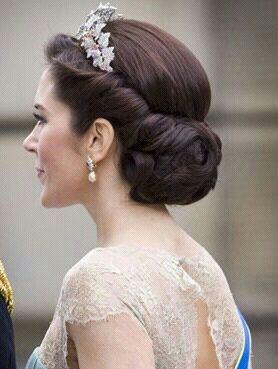 Wedding - A Beautiful updo combined with the tiara.