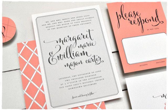 Wedding - Featured Wedding Invitation Design: Trellis By Smitten On Paper
